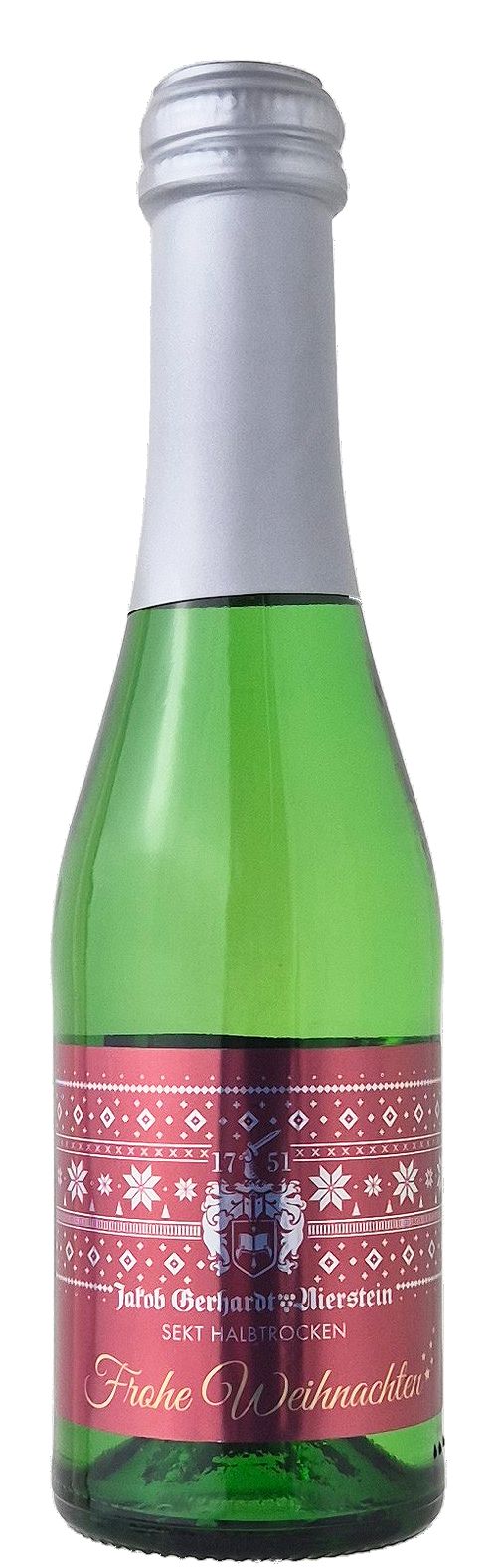 Weihnachtssekt Tradition halbtrocken Piccollo