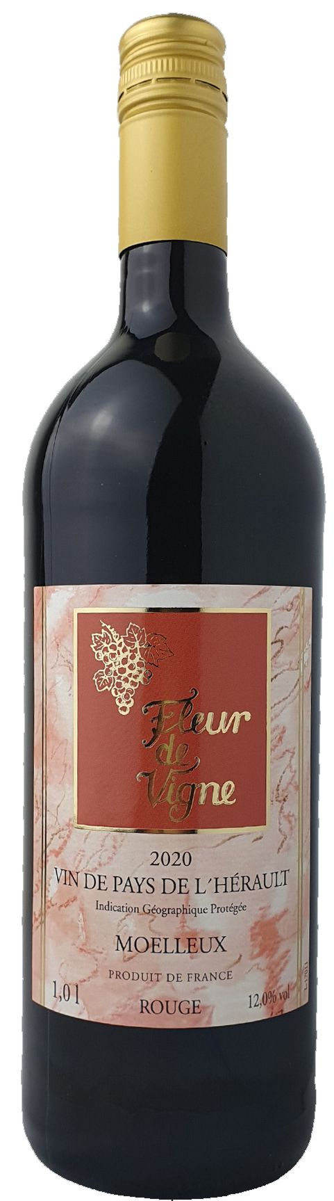 Fleur de Vigne Vin Pays de l´Herault Rouge 1,0l