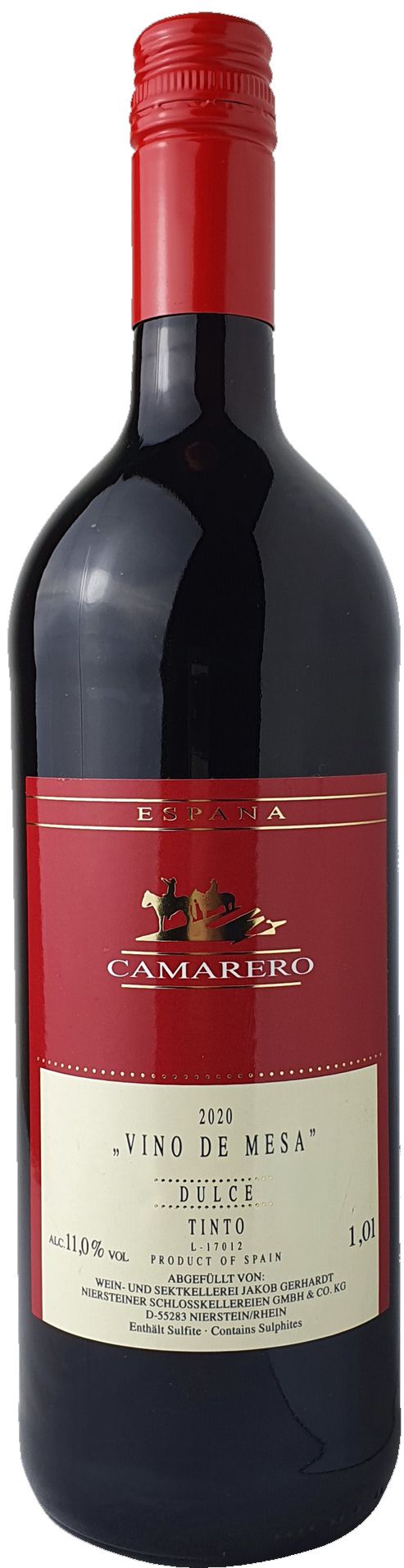 Camarero Vino de Mesa Tinto dulce Rotwein lieblich