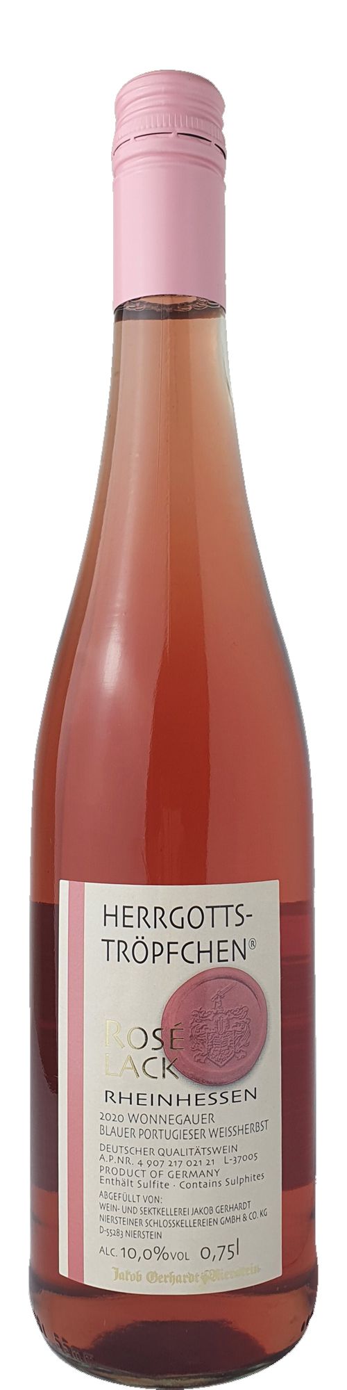 Wonnegauer Blauer Portugieser Weissherbst Herrgotts-Tröpfchen Rose-Lack