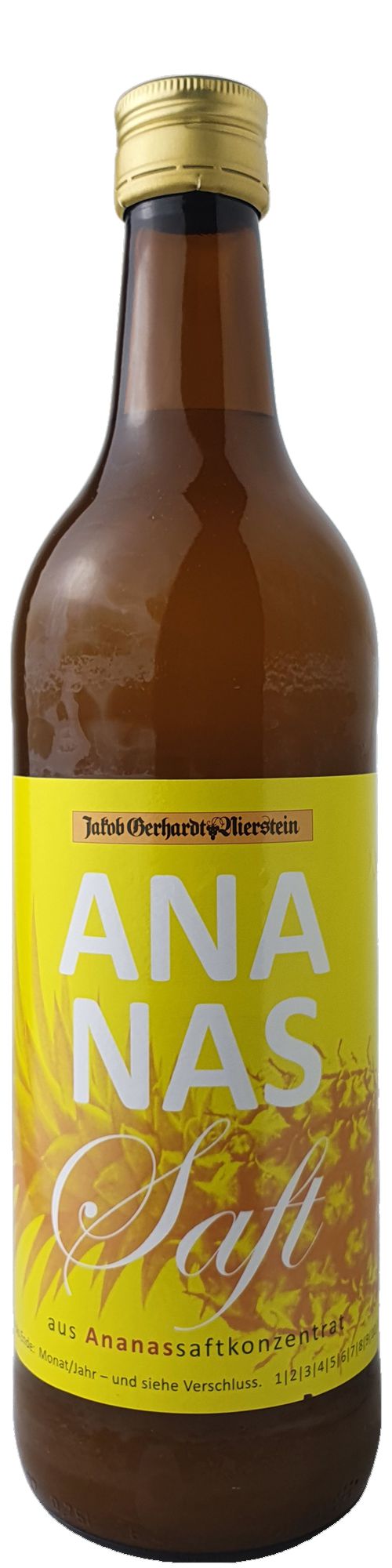 Jakob Gerhardt Ananassaft aus Ananassaftkonzentrat