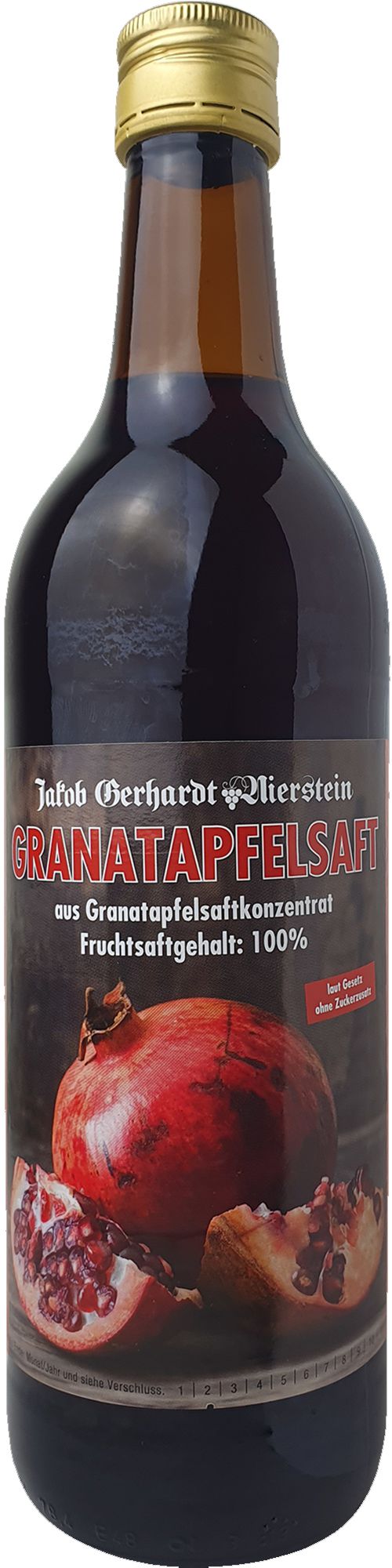 Jakob Gerhardt`s Granatapfelsaft aus Granatapfelsaftkonzentrat