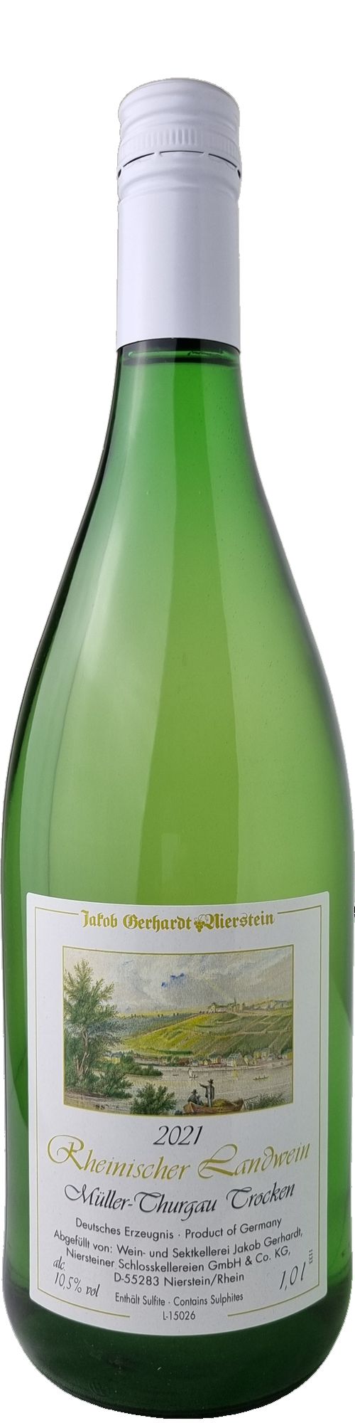 Rheinischer Landwein Müller-Thurgau 1,0 Reinwarth trocken Weinagentur – Steffen l