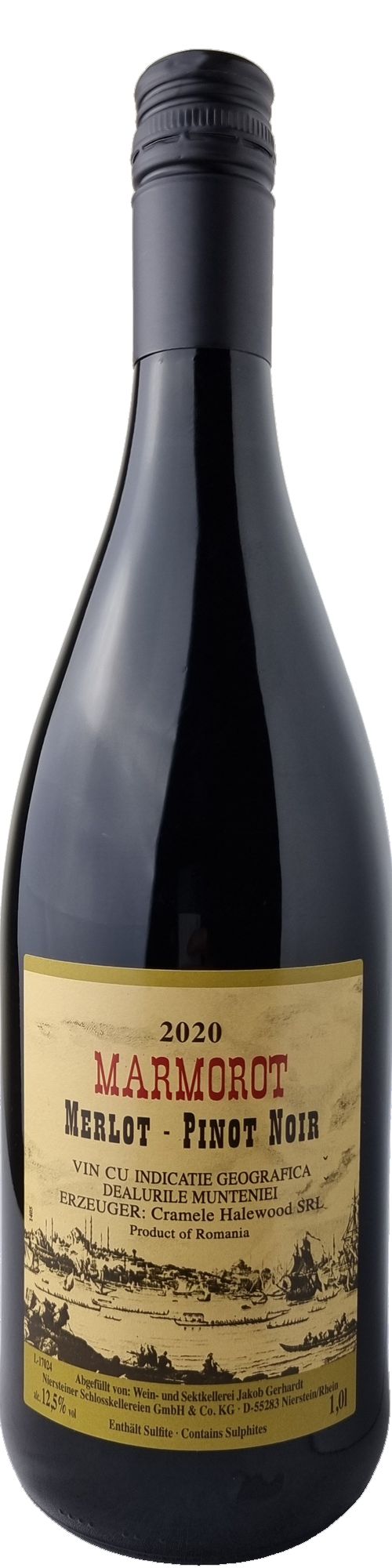 Marmorot Merlot Pinot Noir Rotwein lieblich 1,0 Liter